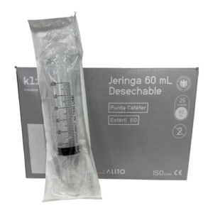 Jeringa 60 mL Punta Catéter — Caja 25 un — Klinetix 60 ml - C/25 Uni
