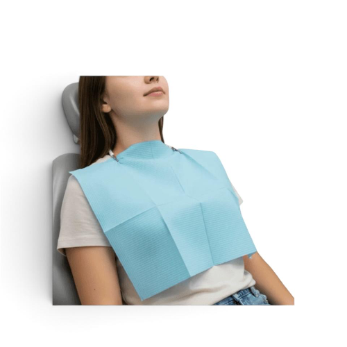 Babero Dental — Desechable — Celeste — 115 un — Nacional — Nexo Dental - Imagen 2