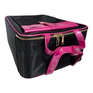 MOCHILA NEGRO CON ROSADO