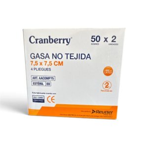 Gasa No tejida Esteríl 7.5 X 7.5 2 Unid CJ x50