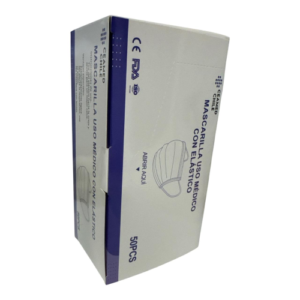 Mascarilla Uso Médico — Caja 50 un — Arandano Celeste